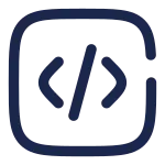 Code Square SVG Icon